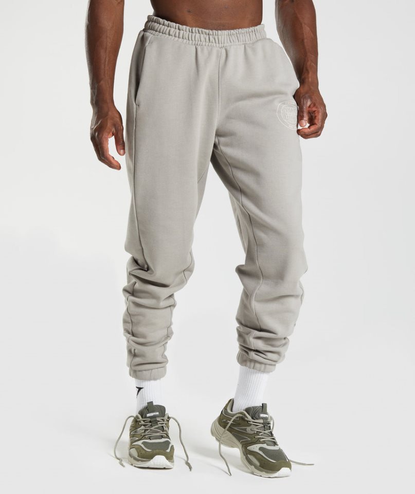 Pantalones Jogger Gymshark GS10 Year Hombre Grises Claro | MX 395YUO